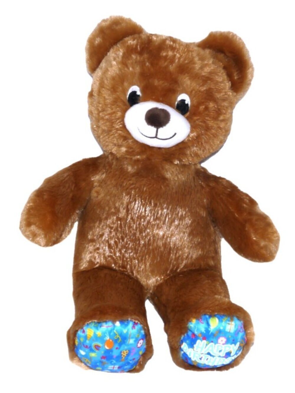 Build A Bear Workshop 16" light brown Happy Birthday Bear stuffed plush 3/25